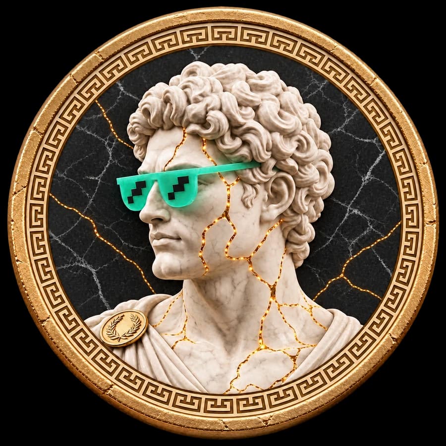 The based bid sculpture in white marble against black marble, with gold veins, a Greek gold rim and emerald glasses